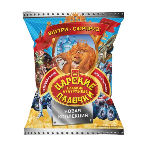Кукурузные палочки Рузик 70гр Царские с подарком для мальчиков "Дава"
