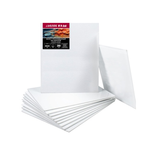 Холст грунтованный на картоне deVENTE 25х30см, 100% хлопок "Дава"