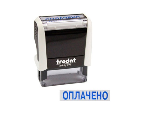 Штамп бухгалтерский Trodat 4911 Оплачено "Дава"