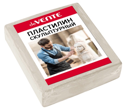 Пластилин скульптурный 0,5кг белый, твердый deVENTE 8042909 "Дава"