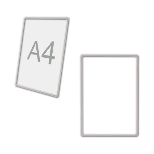 Рамка-POS для ценников, рекламы А4 290702 прозрачная "Дава"