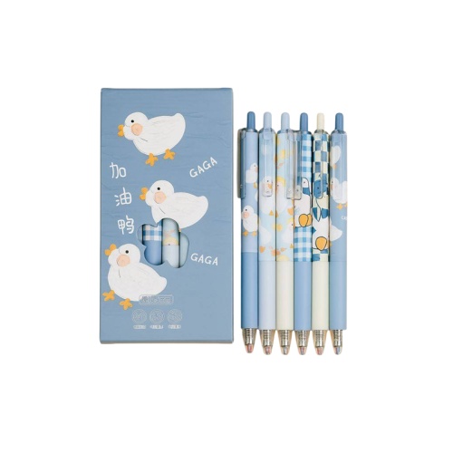 Ручка гелевая Duck gaga 126P-114-02 0,5мм, черная "Дава"