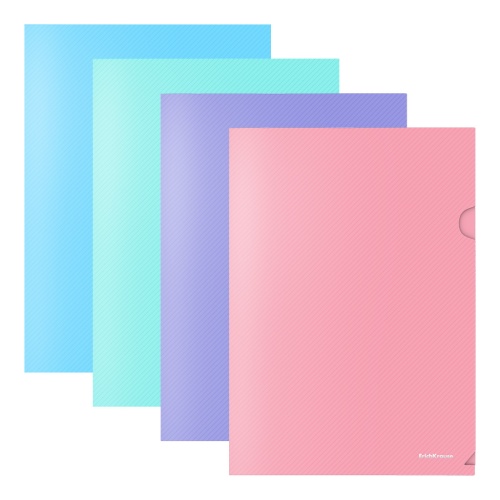 Папка-уголок А4 ErichKrause 50170 Diagonal Pastel "Дава"