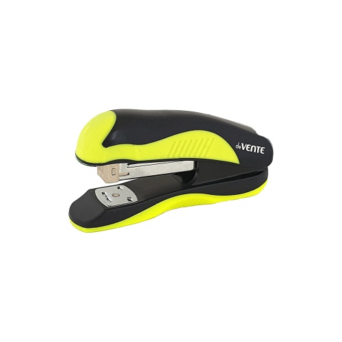Степлер №24/6, 26/6 deVENTE 4142003 MonoChrome до 20 листов неон желтый "Дава"