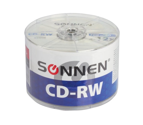 Диски СD-RW SONNEN 4*12 700Mb 512578 "Дава"