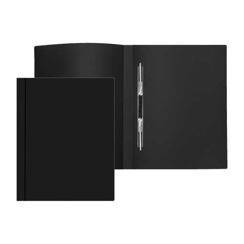 Папка-скоросшиватель пластик А4 Attomex 3111404 черная "Дава"