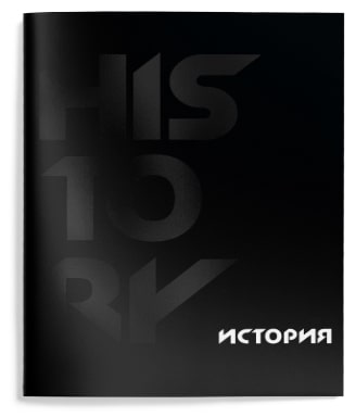 Тетрадь предметная 48л. кл. Schoolformat Total Black ТТКИСТ-ТБ История "Дава"