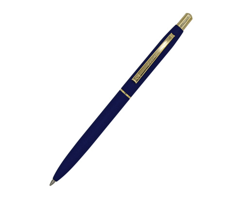 Ручка шариковая Luxor автомат Sterling 1117 1мм, синяя, корпус синий/золото "Дава"
