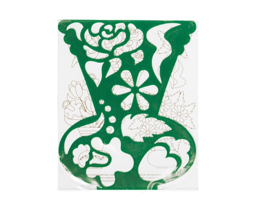 Трафарет Луч 17С1147-08 фигурный, Ваза с цветами "Дава"