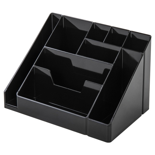 Подставка для канцелярских принадлежностей Brauberg 238098 Grand Office 9 отделений, черный "Дава"