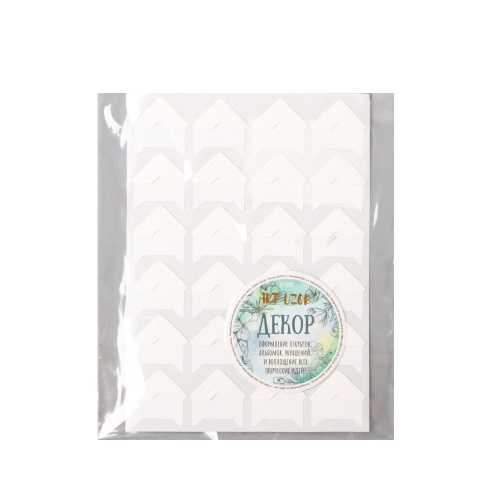 Набор уголков-кармашков для фотоальбома 24 уголка 12,5*9см 5178802 белые "Дава"