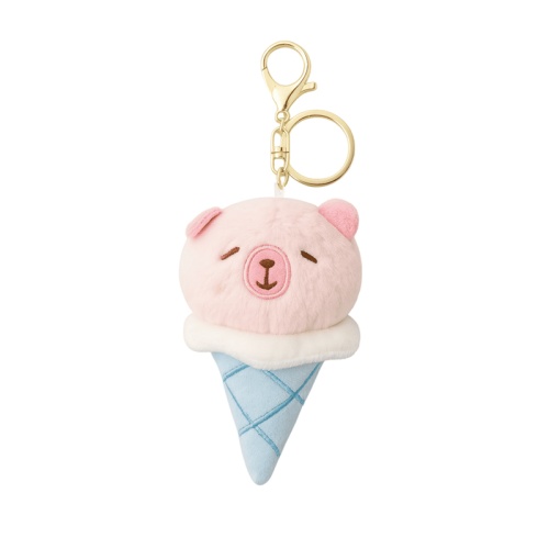 Брелок - мягкая игрушка Pig ice cream, 106-119, mix, 11 см "Дава"