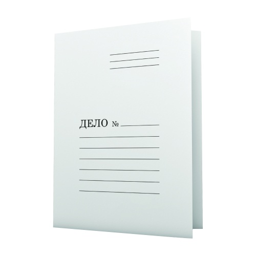 Папка-скоросшиватель картон Дело 260гр. Attomex 3112400 немелованный, белый "Дава"