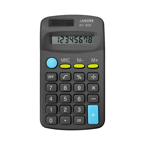 Калькулятор deVENTE карманный KT-402 (8 разрядов) 4031550 черный "Дава"