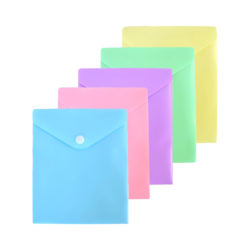 Папка-конверт на кнопке А6 deVENTE 3071344 Pastel ассорти "Дава"