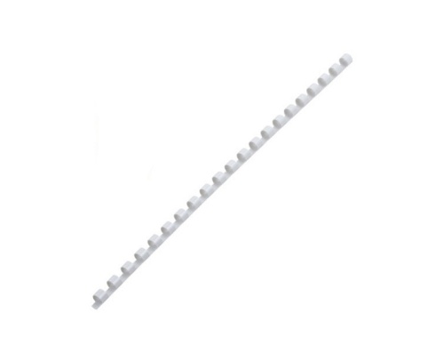 Кольца переплетные  8мм (21-40л) белый "Дава"