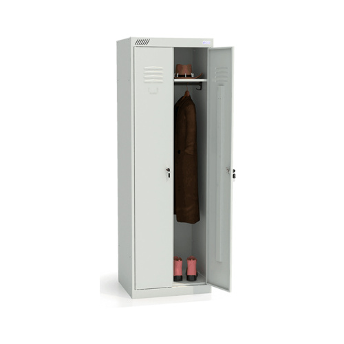 Шкаф металлический для одежды ШРК 22-600 (корпус RAL7035, двери RAL7035) замок повышенной секретност "Дава"