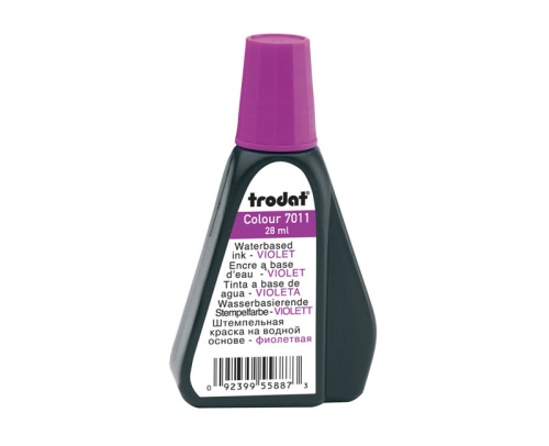 Штемпельная краска Trodat 7011 28мл, фиолетовая "Дава"