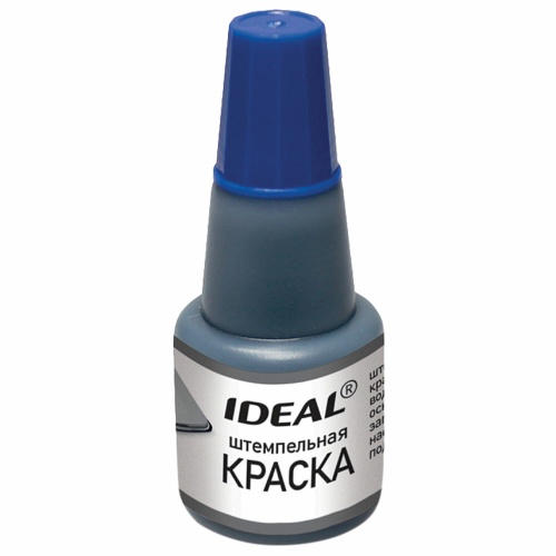 Штемпельная краска IDEAL by Trodat 7711 24мл, синяя "Дава"