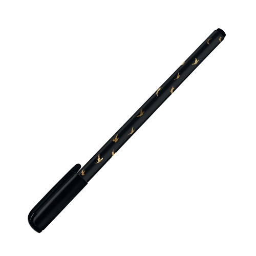 Ручка шариковая Lorex Slim Soft LXOPSS-DDA Птицы на темном 0,5мм синяя "Дава"