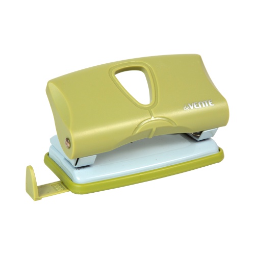 Дырокол deVENTE 4020511 sigNature до 10 листов, оливковый "Дава"