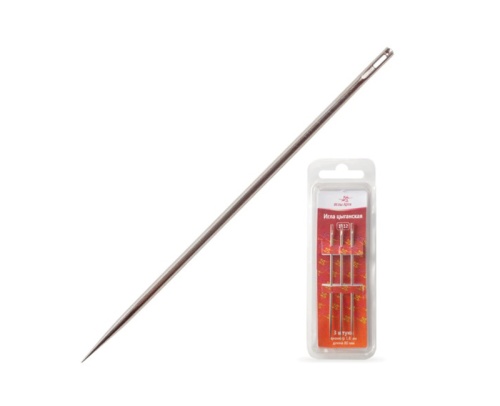 Иглы для прошивки документов (цыганские) Комплект 3 шт., длина 80 мм, 602464 "Дава"