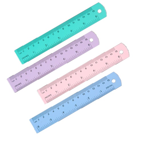 Линейка металлическая 15см deVENTE 5091531 Пастель "Дава"