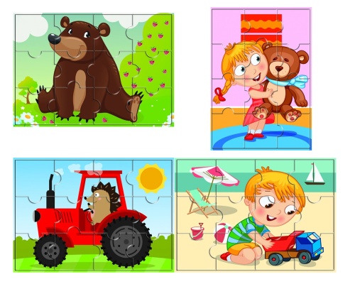 Пазлы магнитные А5 "Дава"