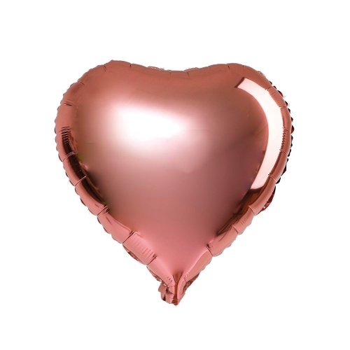 Шарики надувные 18" 46см фольгированный 3732470 Сердце розовое  "Дава"