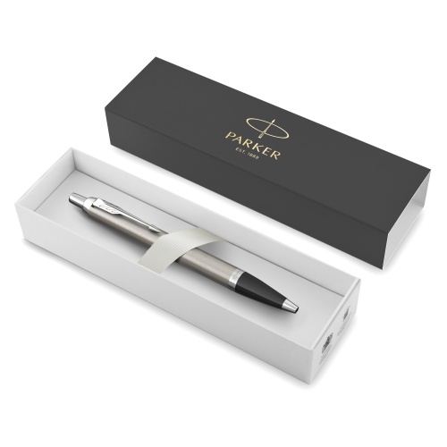 Ручка Parker IM Essential Stainless Steel CT K319 - шарик 2143631 "Дава"