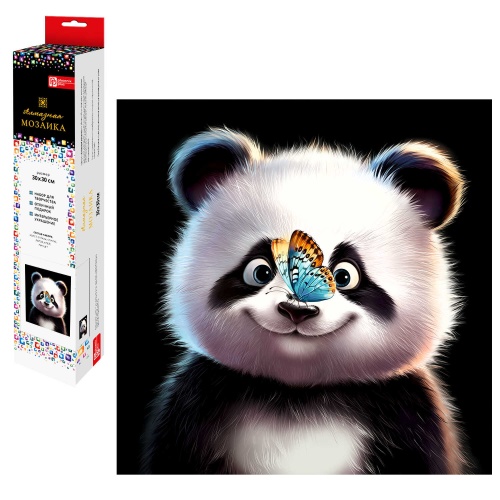 Набор для творчества Феникс+ 70808 Алмазная мозаика 30*30см Радостная панда "Дава"