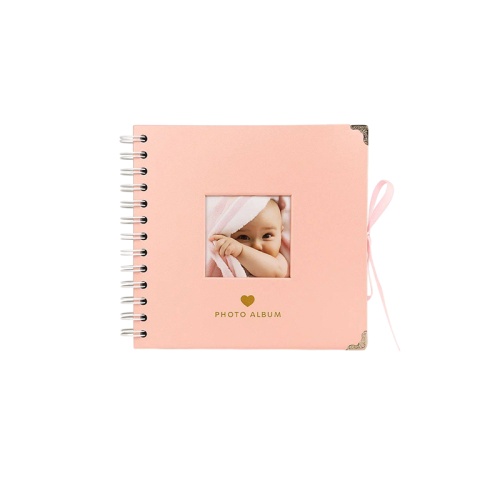 Фотоальбом на   20 листов Metal, pink (17,5 х 17,5 см) PA008 "Дава"