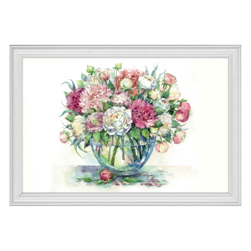 Пазлы 2000 элементов Букет с пионами PZL-2000/10 "Дава"