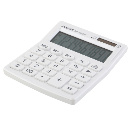 Калькулятор deVENTE настольный DD-3310W (10 разрядов) 4031326 молочный "Дава"