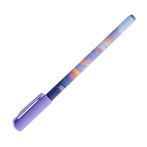 Ручка гелевая Lorex Slim Soft Grip LXGPSSG-FS2 Fluffy Sky 0,5мм черная "Дава"