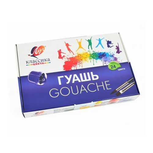 Гуашь 24цв 20мл Луч Классика 28С 1681-08 "Дава"